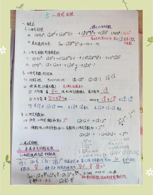 二项式定理三种题型_2