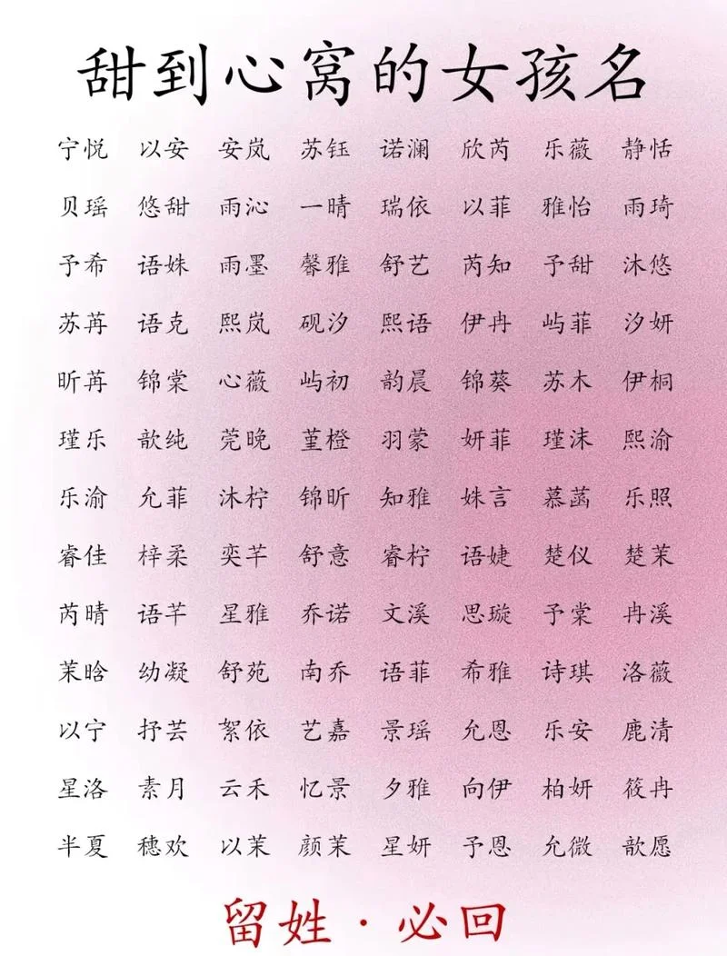 宝宝起名系列图文大全-宝宝起名系列图文汇聚