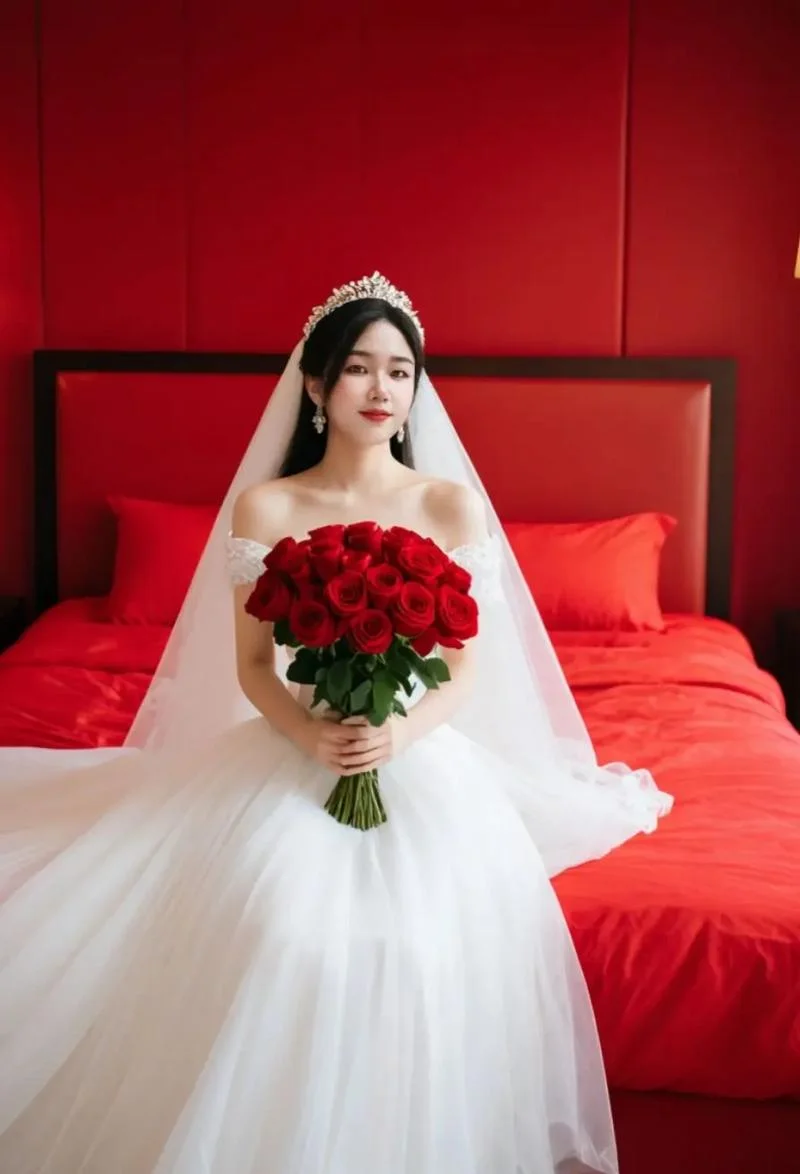 梦见自己穿婚纱的意思_2
