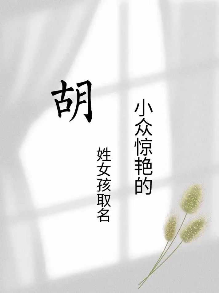 给宝宝起名姓胡好吗_2