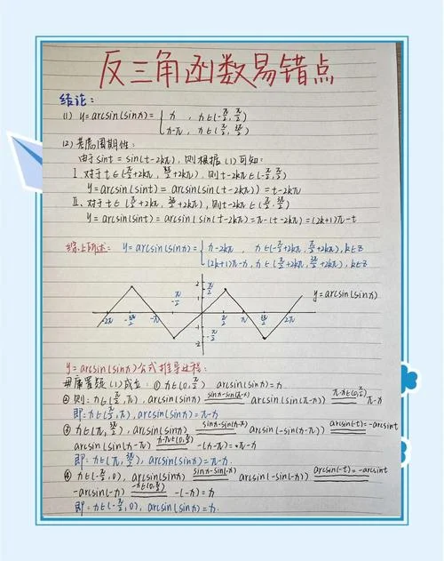 反三角函数定义域和值域公式大全_2