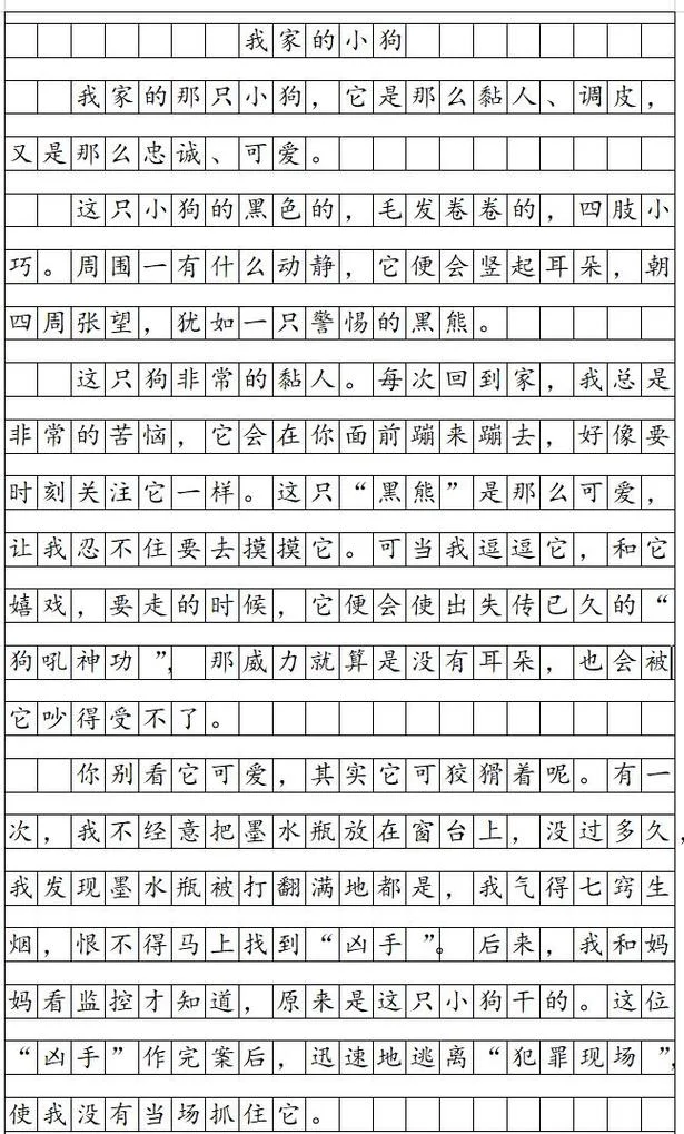 150字写狗作文_2