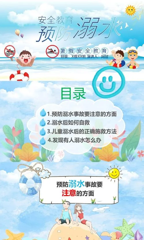 防溺水中学班会_1