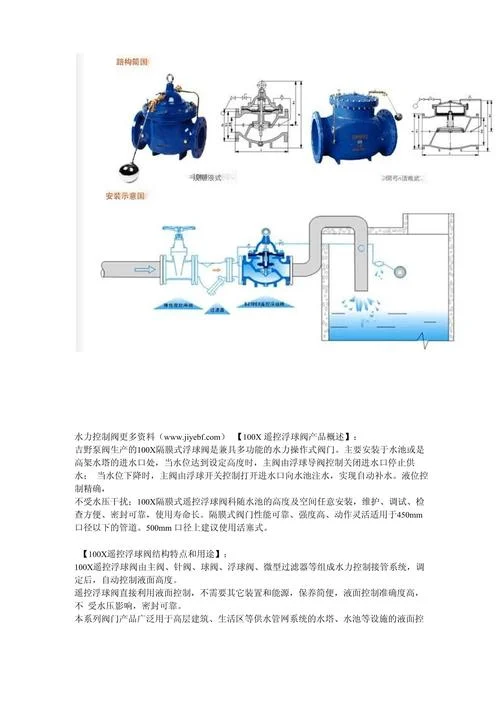 水力遥控浮球阀的原理-水力浮球原理