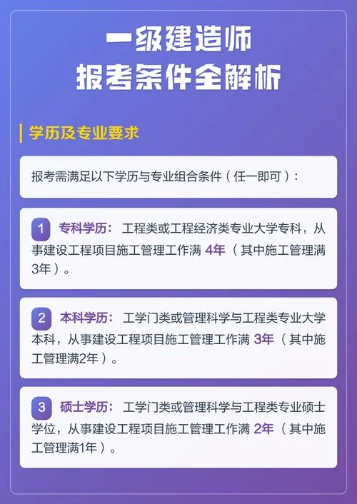 一级建造师报考哪几科-一级建造师报考四科