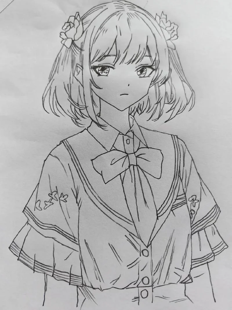 动漫女生怎么画 少女-动漫少女画法教程