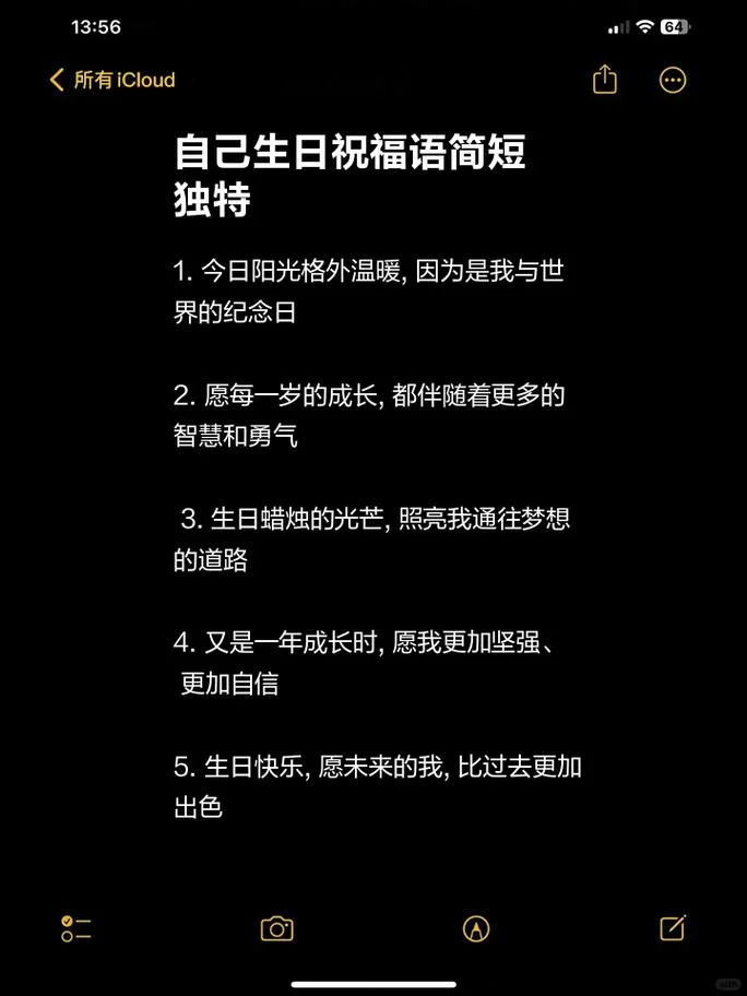 给自己的生日祝福文案_2