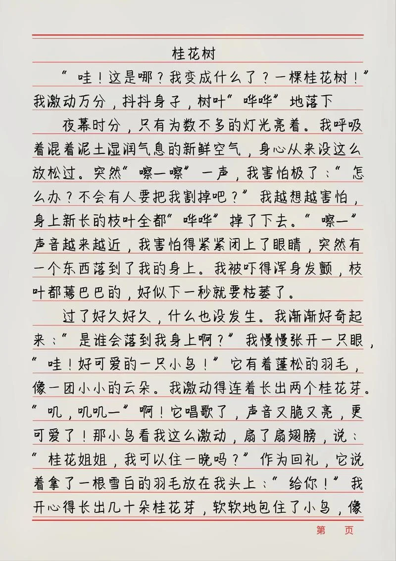 变形记作文450字怎么写_1