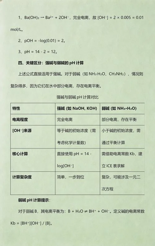 ph的计算公式大全_1