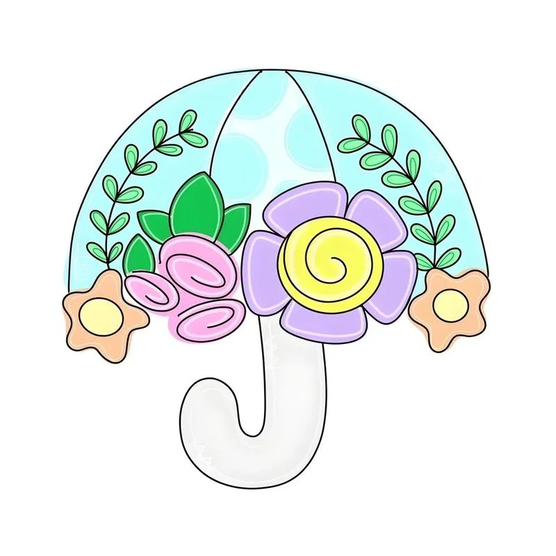 雨伞怎么画更漂亮_2