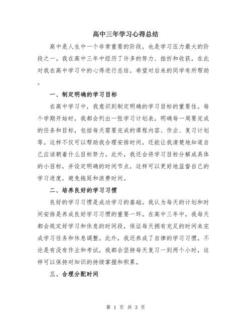 高中经历总结怎么写_1