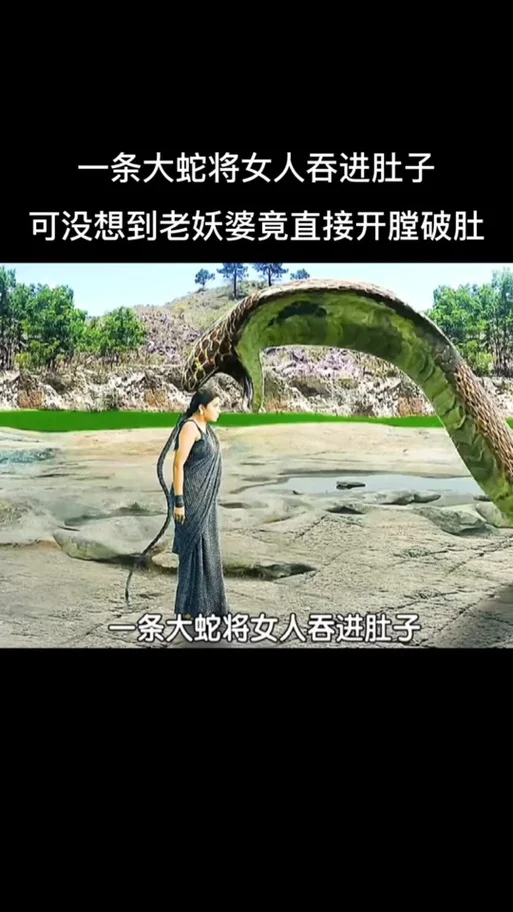 做梦梦见大蛇吞人_1