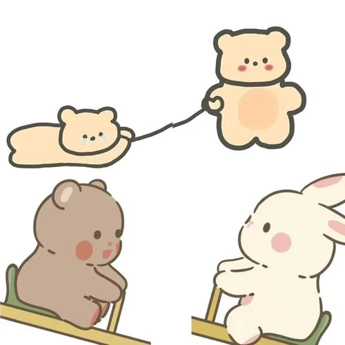 熊qq情侣头像图片_2
