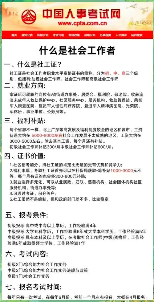 社工证条件-社工证申请条件