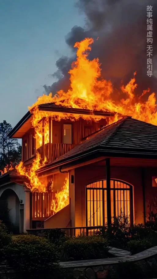 梦到房前着火了_1