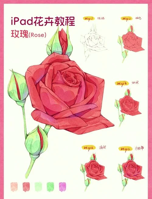 玫瑰怎么画漫画-玫瑰漫画画法