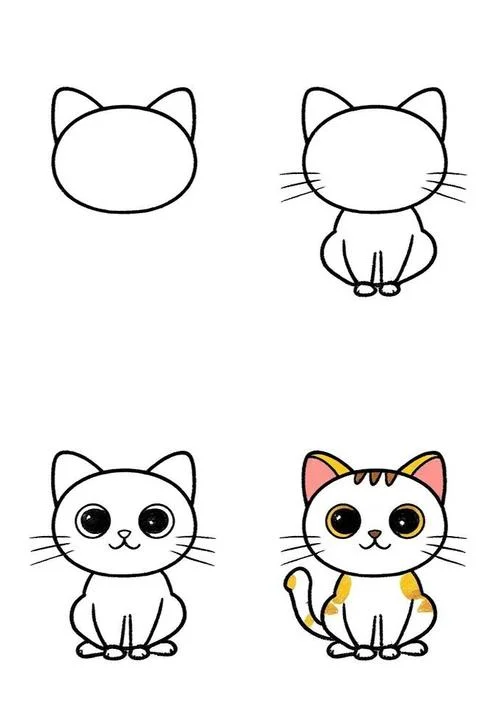 猫图片大全简笔画_2