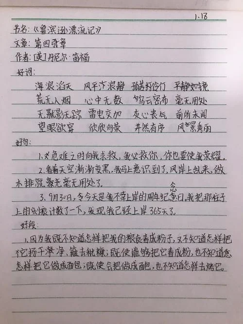 鲁滨逊漂流记读书笔记1000_1