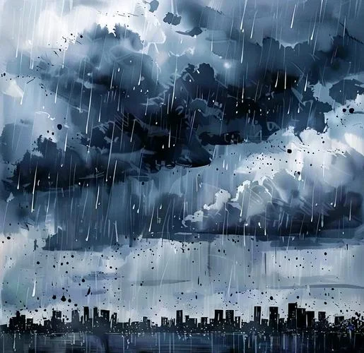 梦见乌云密布但没下雨_1