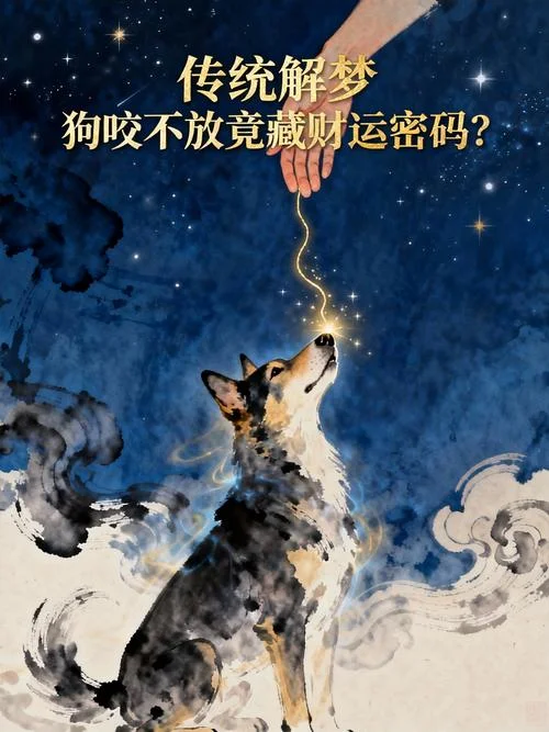 梦见被一只狗咬住手不放_1