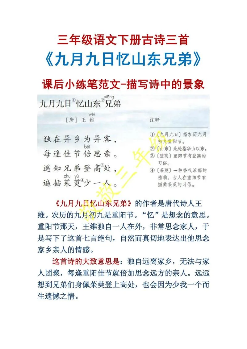 九日这首诗是谁写的_1