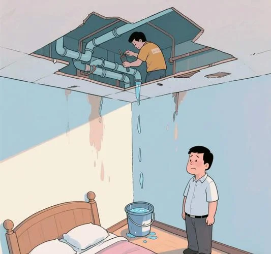 梦见屋里漏水我在接水_2