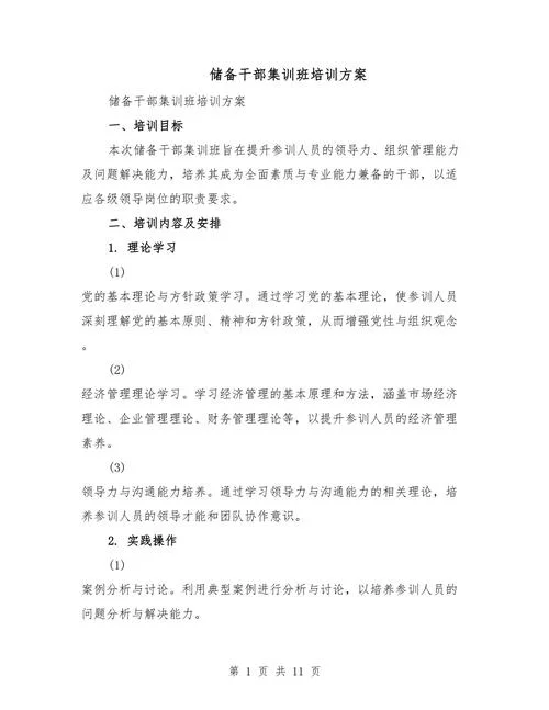 项目的技术培训方案_1