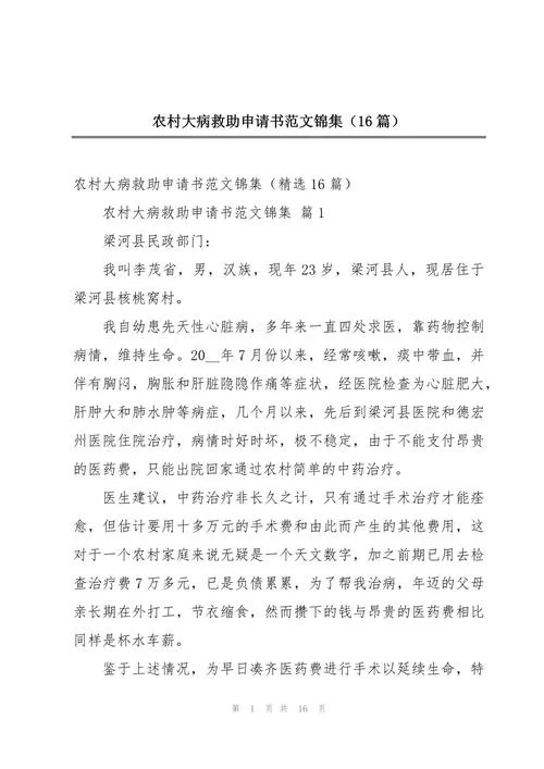 大病救助怎么写申请书_1