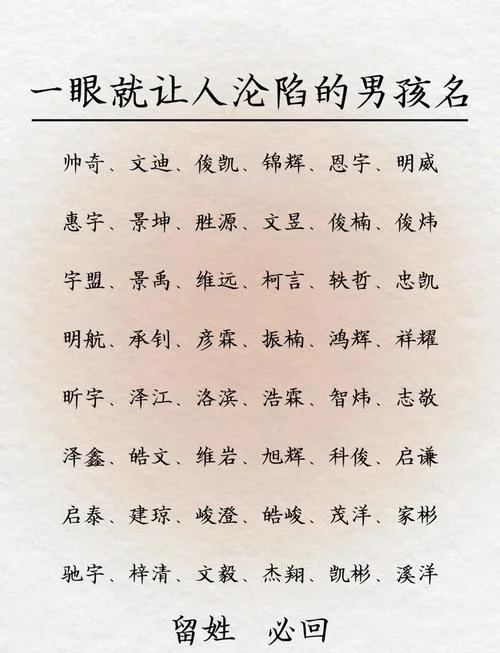 闵姓男孩起名100_2