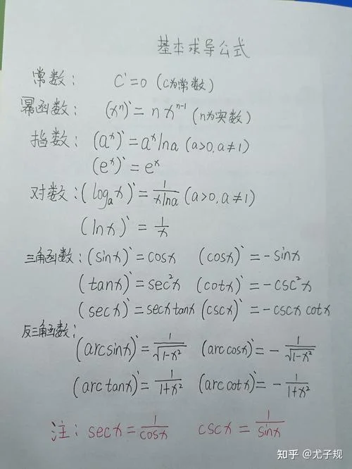 n阶导数的常用公式_1