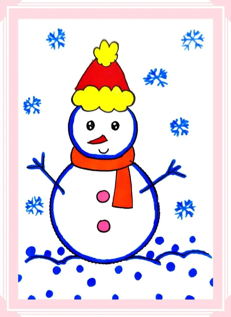 圆形图片简笔画小学生_1