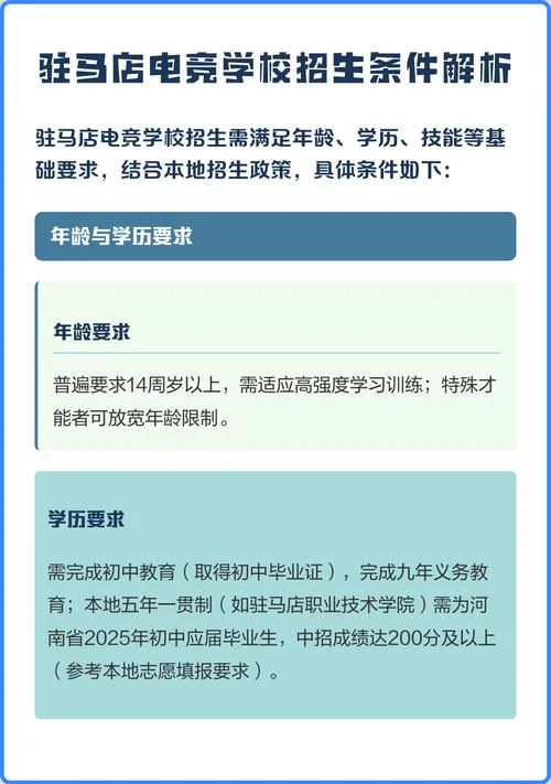 进电竞学校的条件-进电竞学校需条件