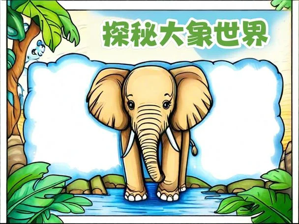 大象简介手抄报-大象介绍手抄报