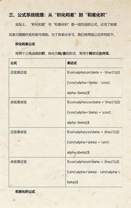 和差化积和积化和差的公式推导_1