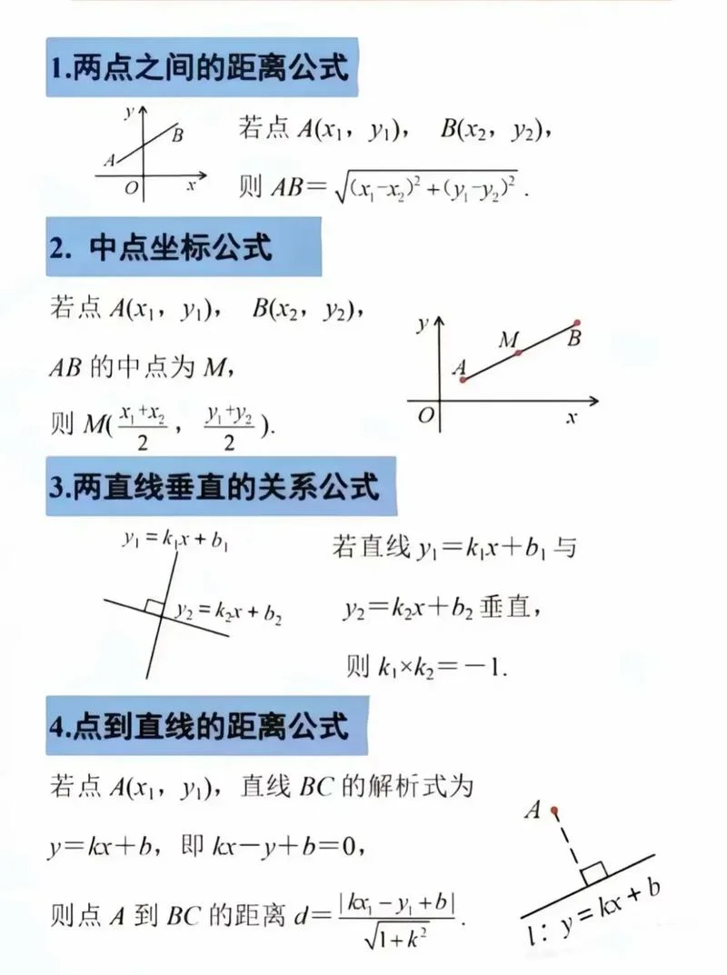 高中数学定理大全-高中数学定理大全