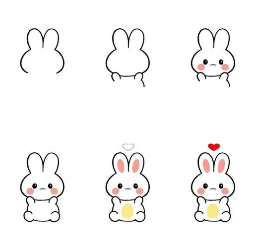 漫画小动物头像简笔画_2