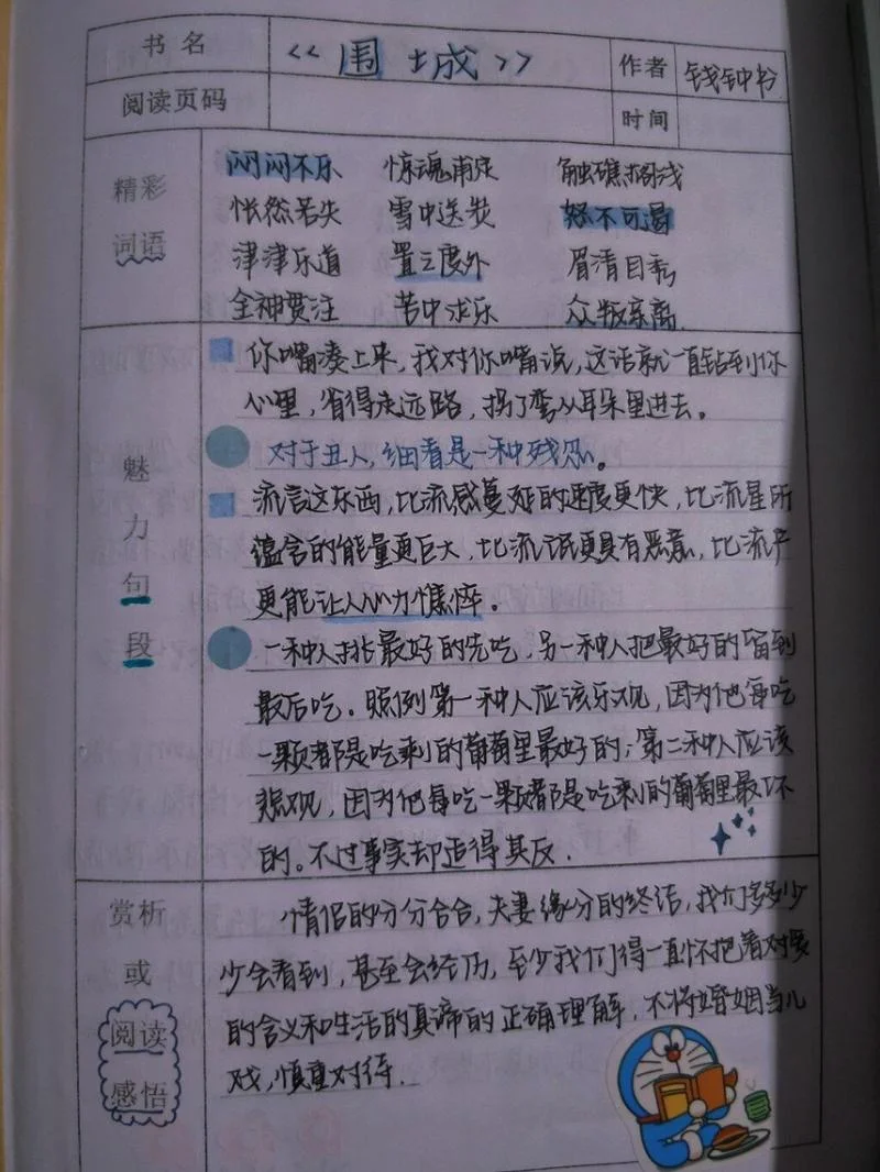 围城600字读后感-关键词：围城读后感