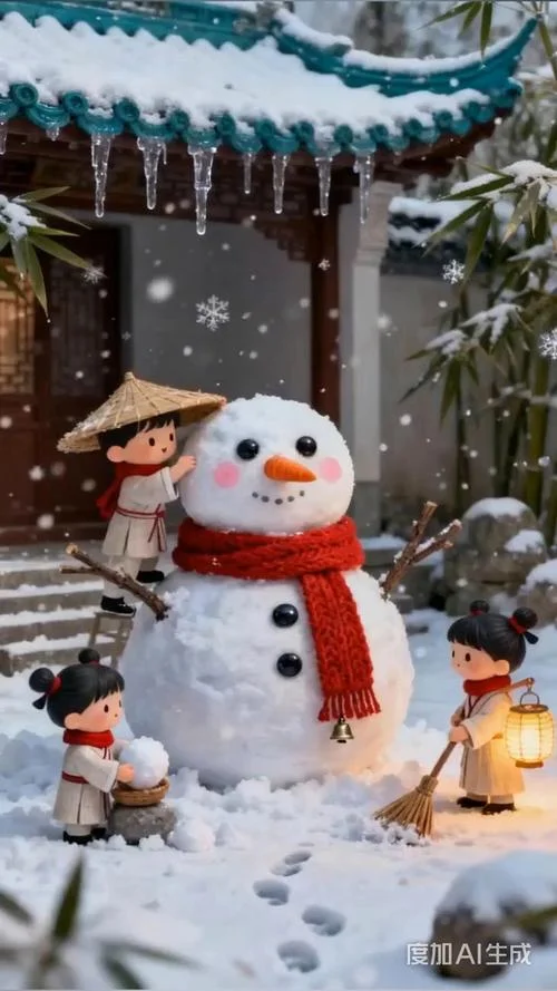 梦到下大雪堆雪人-梦雪堆人