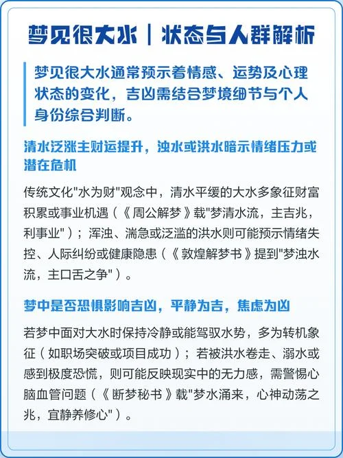 梦见来大水了什么预兆-预示大水预兆
