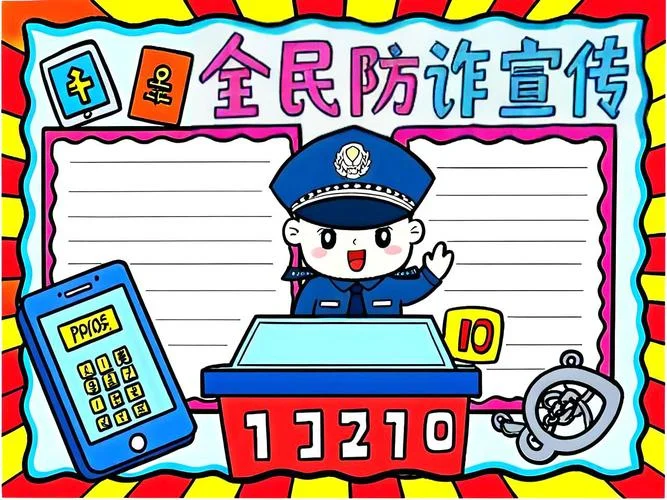 防骗防盗手抄报小报_2