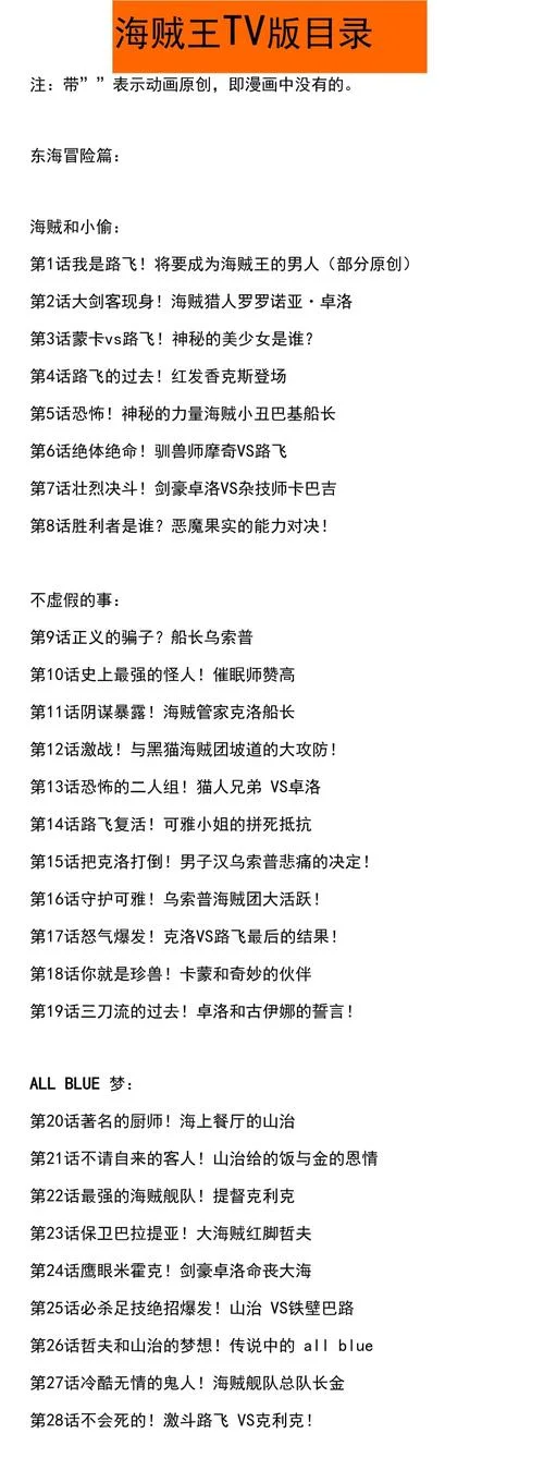 海贼王剧情大纲_2
