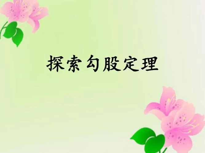 探索勾股定理的说课稿_2