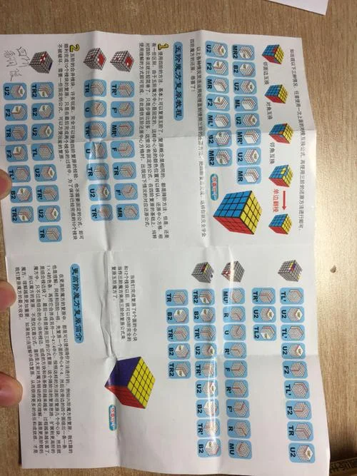 四阶魔方万能公式口诀_1