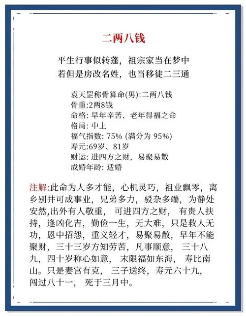 称骨算命最古老版本_1