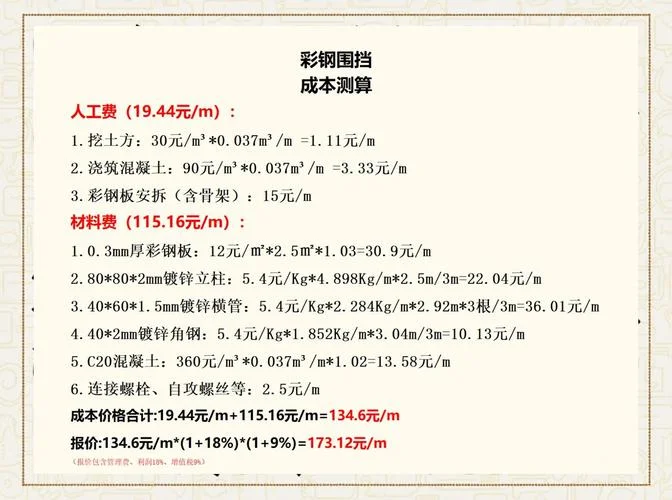 彩钢工地围挡多少钱_1