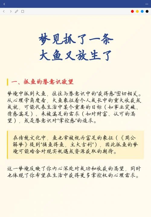 梦见抓很多大鱼啥意思_2
