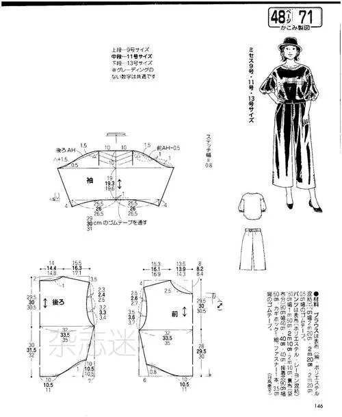 袖子的计算公式裁剪图_2