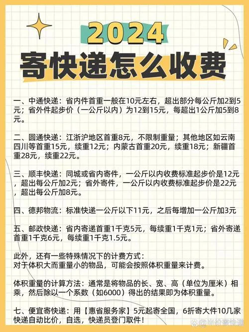 快递收费价格计算公式_2