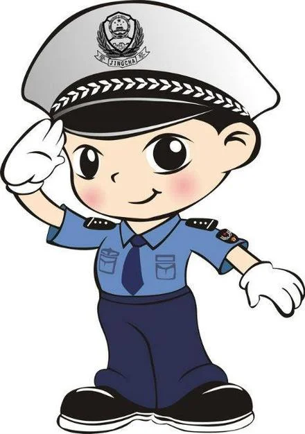 警察卡通简笔画_2