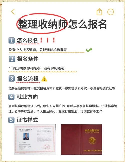 收纳整理师证报名费用一览表_2